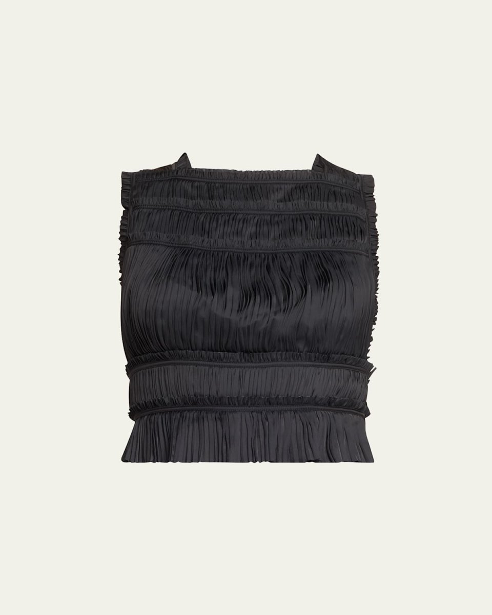Ziva Pleated Crop Top